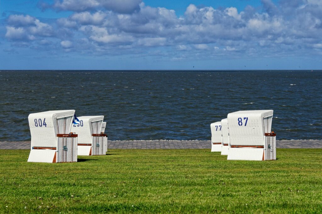 Büsum, Germany under a partly cloudy sky.
