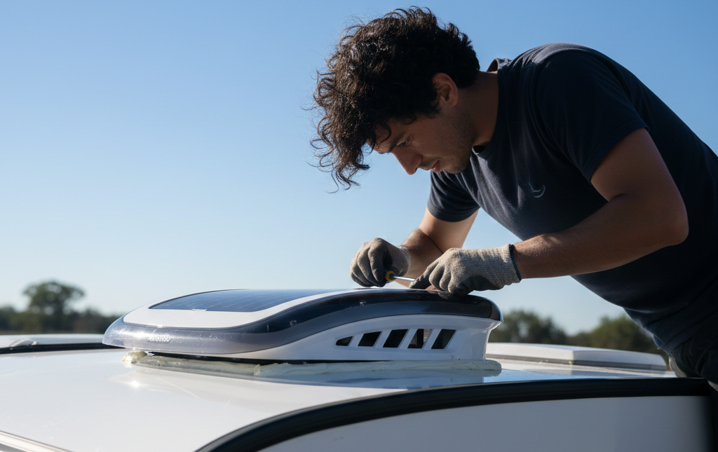 Dachlüfter Wohnmobil installation