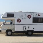 wohnmobil aufkleber Blume