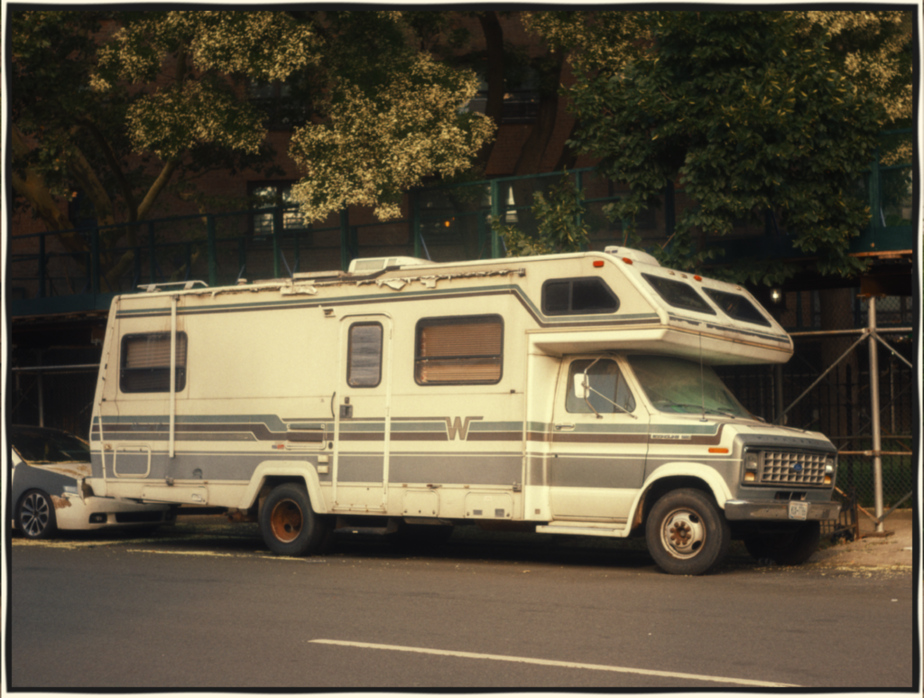 Wohnmobil auflasten: Reisemobil am Straßenrand