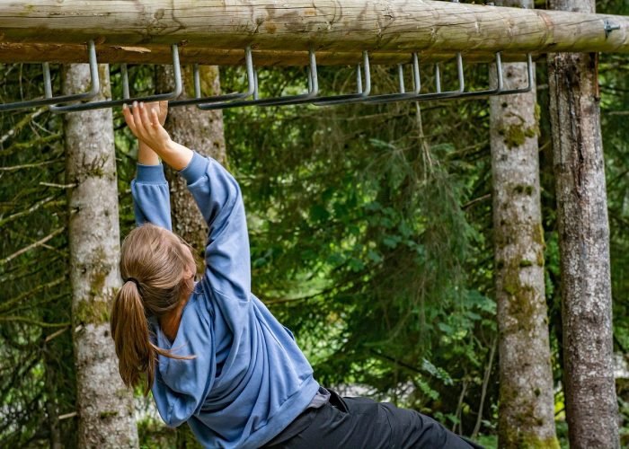 woman, climb, climbing park, act, grasp, athletic, person
